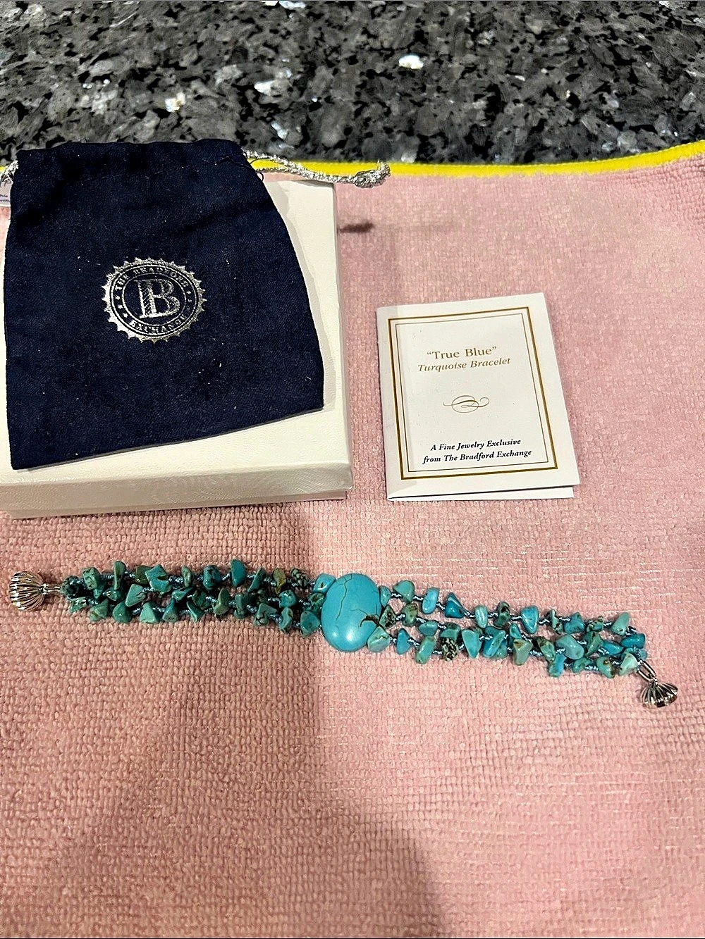 Bradford Exchange True Blue Turquoise Bracelet